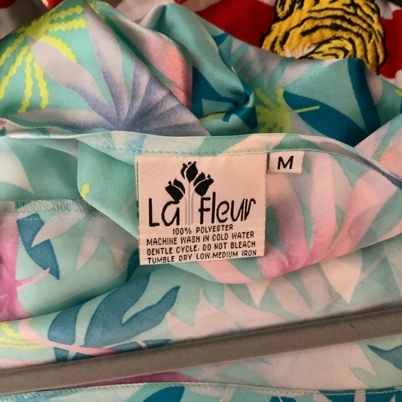 La Fleur Floral Sleeveless Lingerie Satin Top Med - Picture 5 of 8